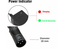 Load image into Gallery viewer, 24V 2A lead-acid battery Charger wheelchair charger golf cart charger electric scooter ebike charger  XLR metal connector